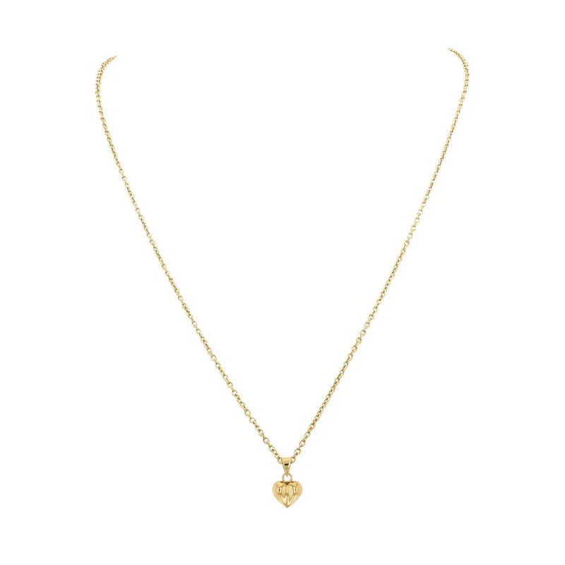 Bubble Heart Pendant Necklace