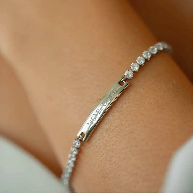 Engravable Tennis Bracelet