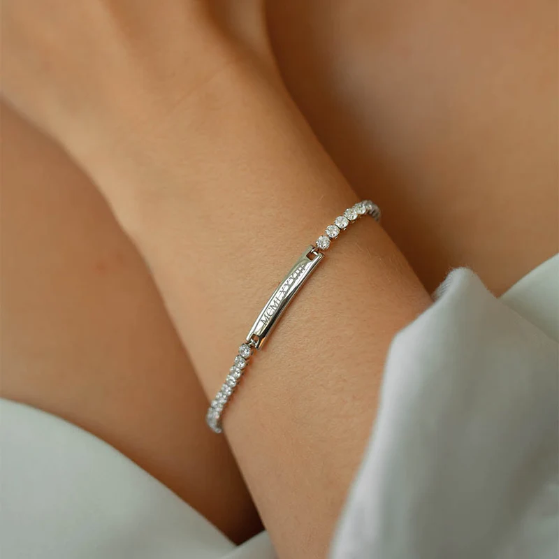 Engravable Tennis Bracelet