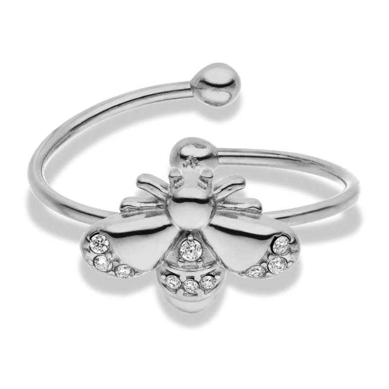 Golden Butterfly Ring 14K Vergoldet