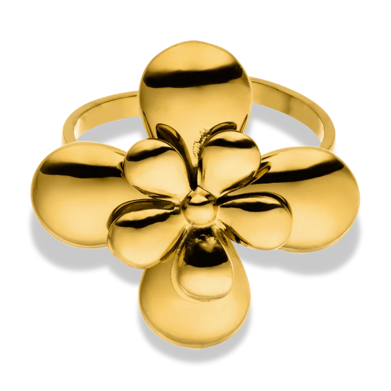 Golden Primrose Ring 14K Vergoldet
