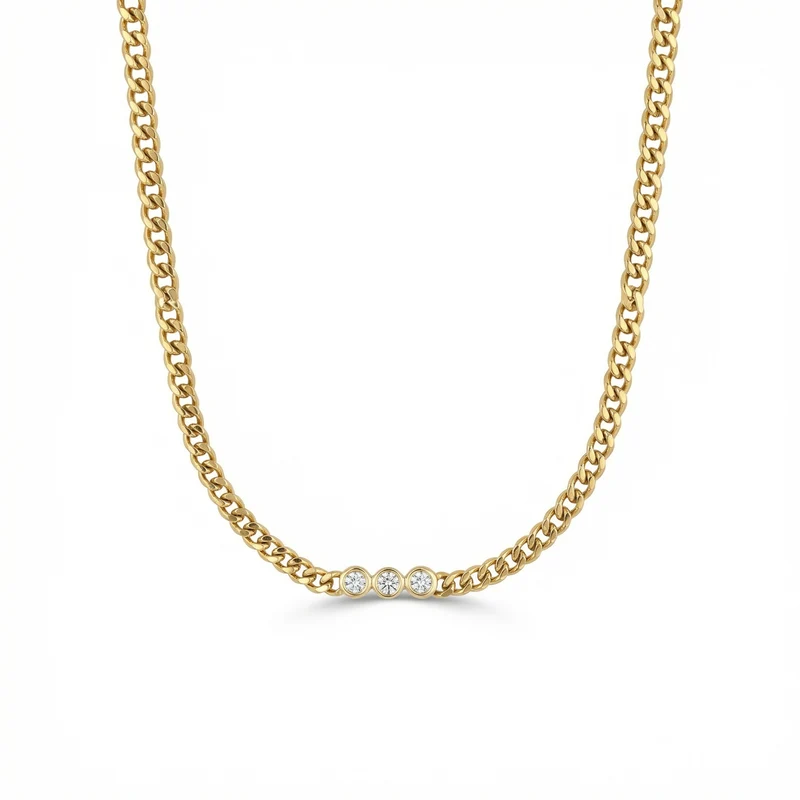 Trio Tennis Necklace