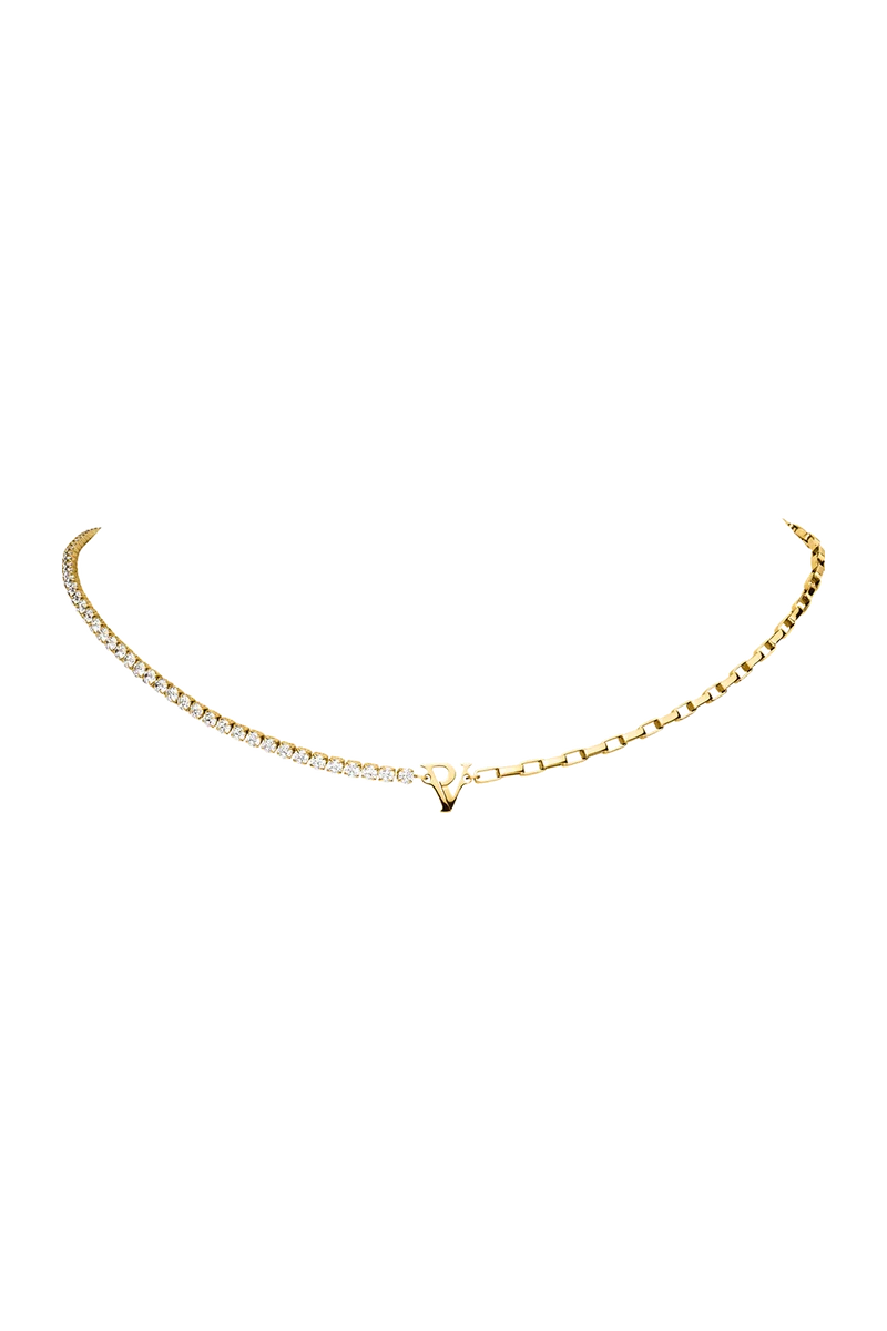 PV Tennis & Chain Necklace