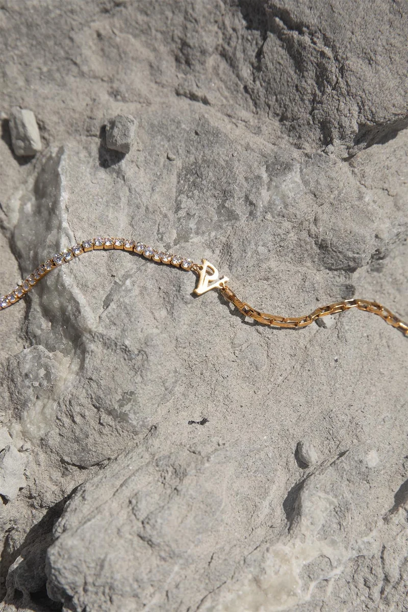 PV Tennis & Chain Necklace
