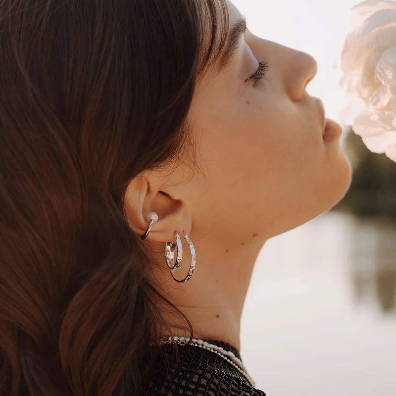 Midi Rising Sun Hoops