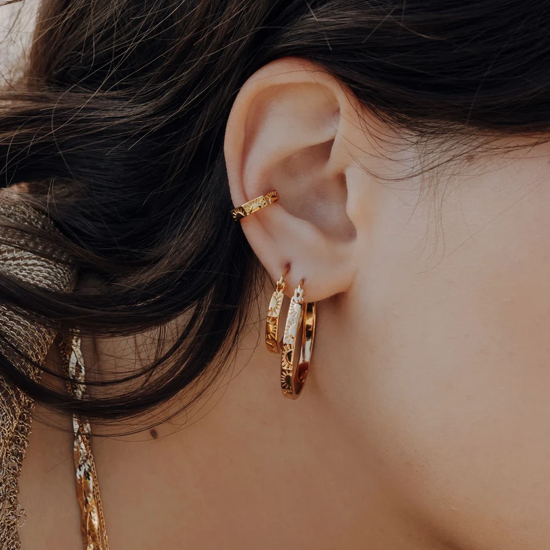 Midi Rising Sun Hoops