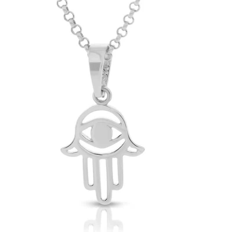 Kette mit Anhänger Hand Fatima 925 Sterling Silber