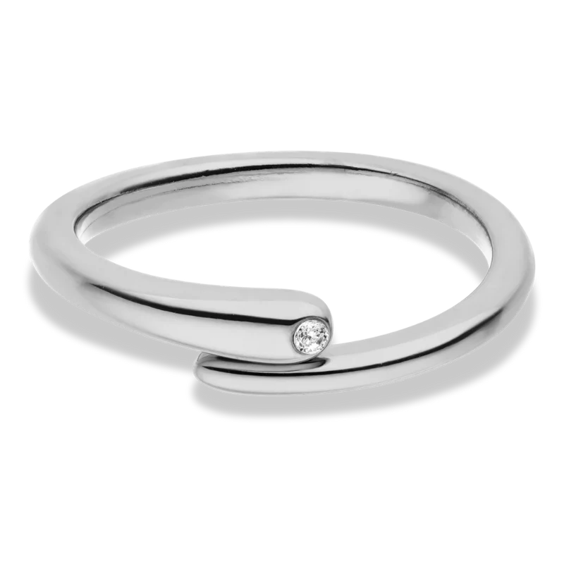 Single Snake Eye Ring 14K Vergoldet