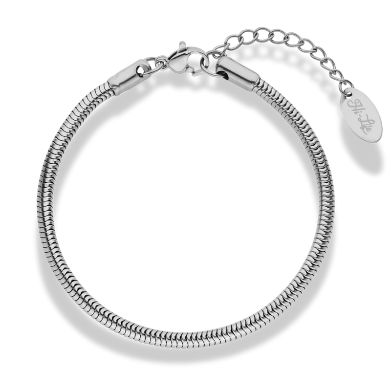 Round Sleek Armband 14K Vergoldet