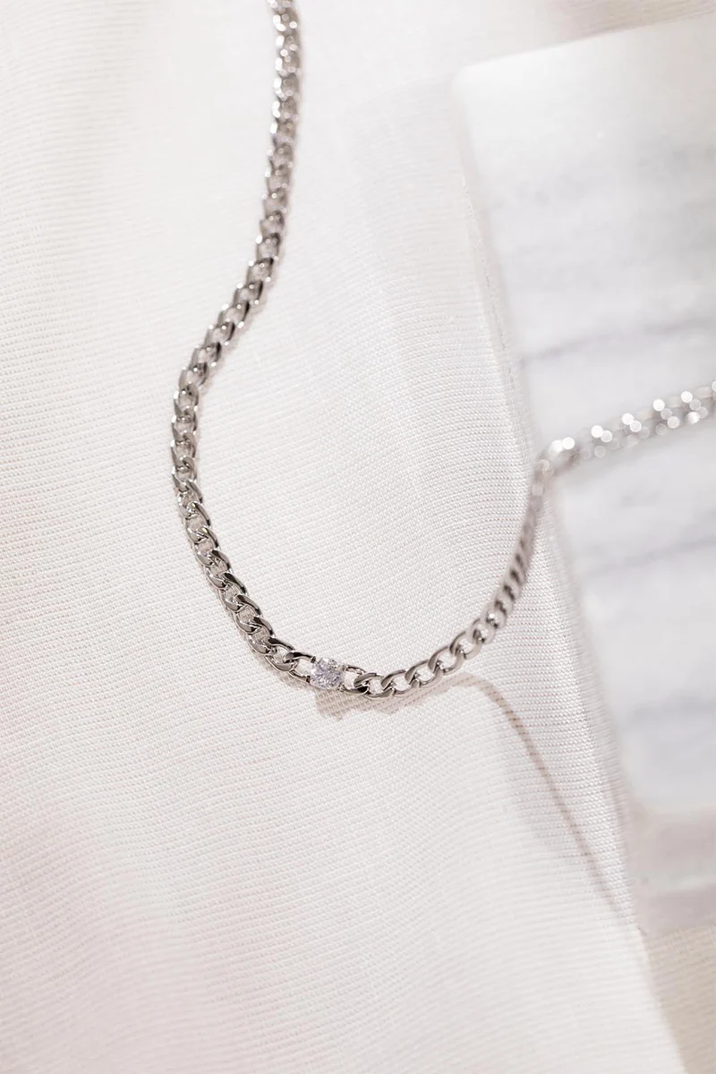 Brilliant Curb Necklace
