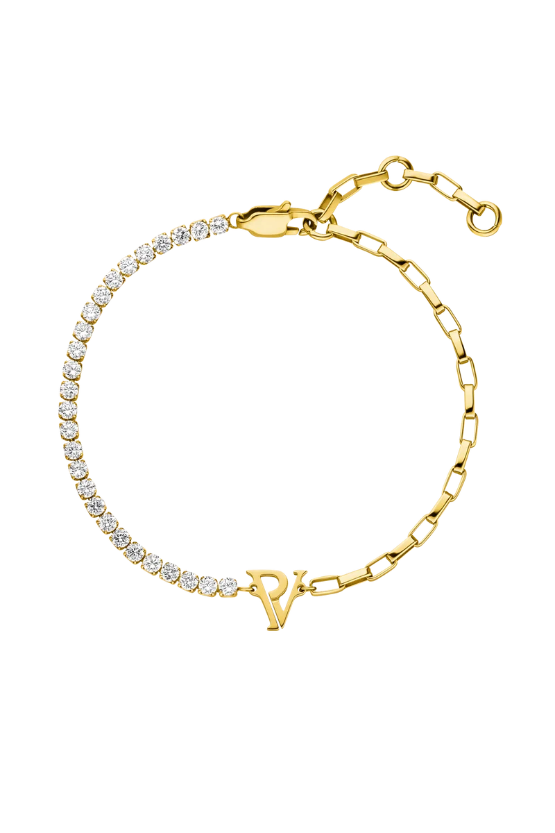 PV Tennis & Chain Bracelet