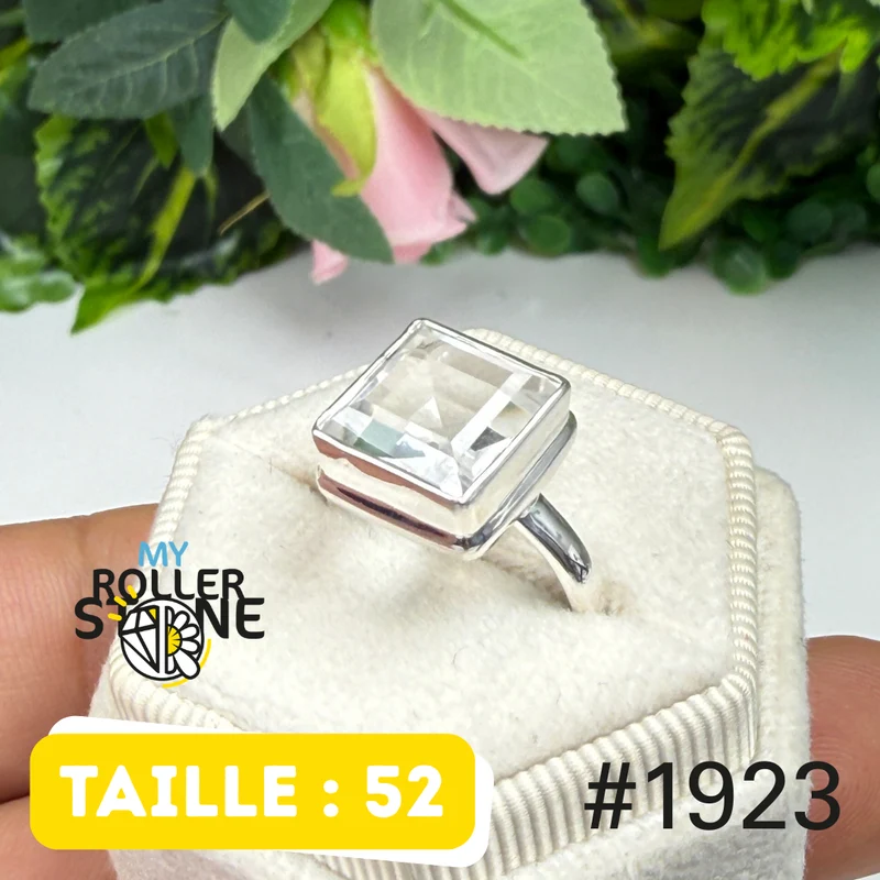 Ring aus 925er Sterlingsilber mit Bergkristall Nr. 1923
