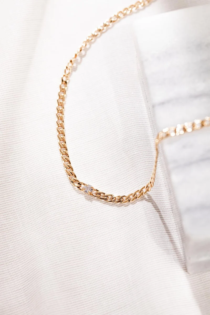 Brilliant Curb Necklace