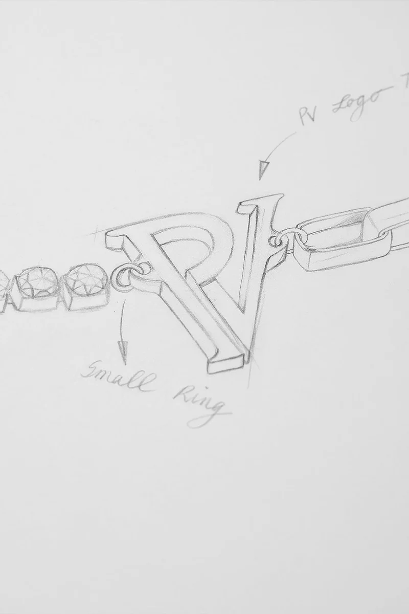 PV Tennis & Chain Bracelet