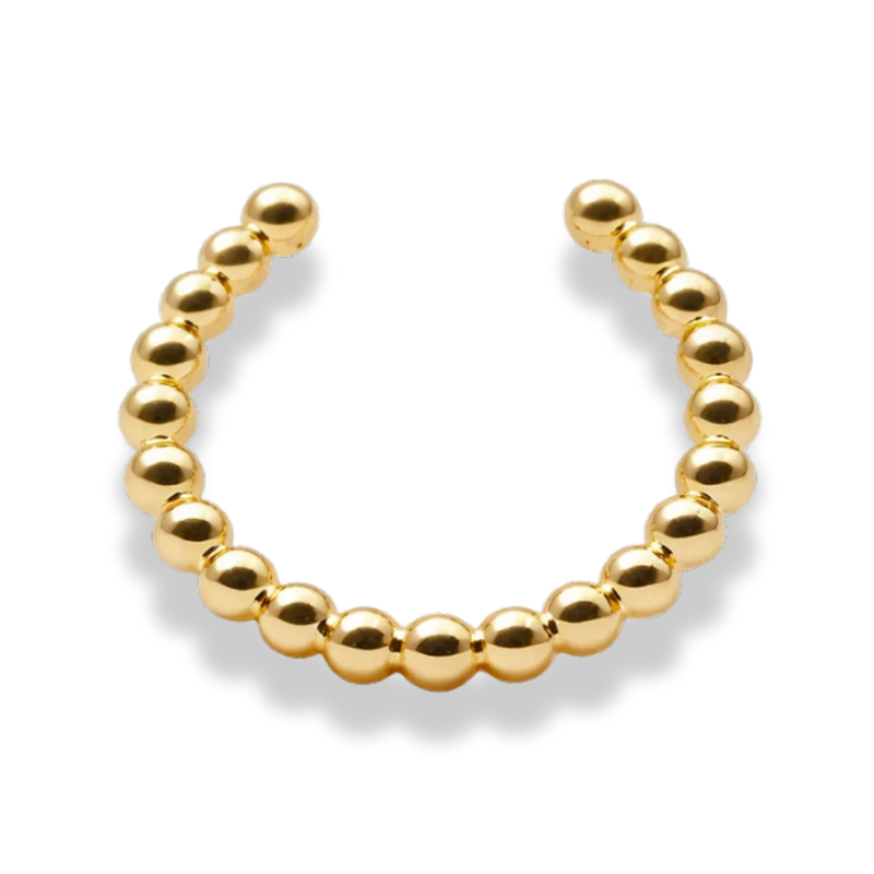 Simple Ball Earcuff 14K Vergoldet