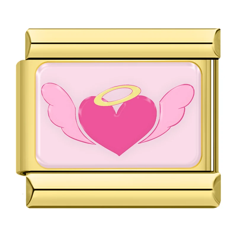 Herz mit Flügeln rosa