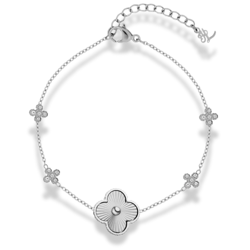 Golden Flower Lucky Leaf Armband 14K Vergoldet