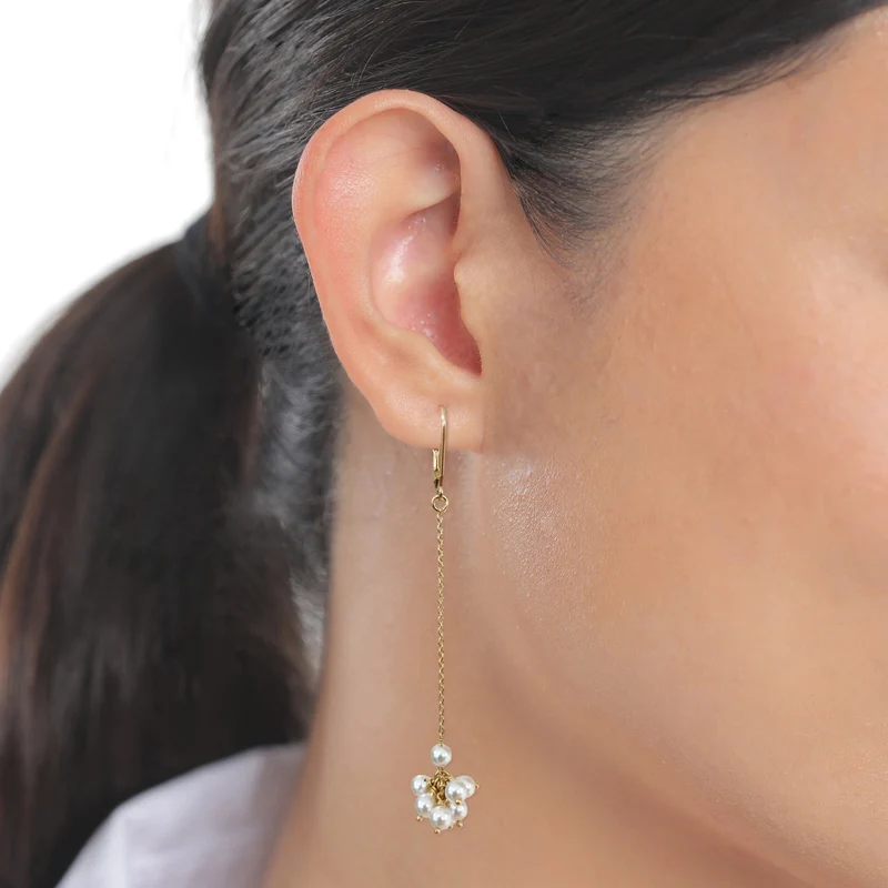 Ohrhänger | Mit Perlen von Swarovski® (Weiß)