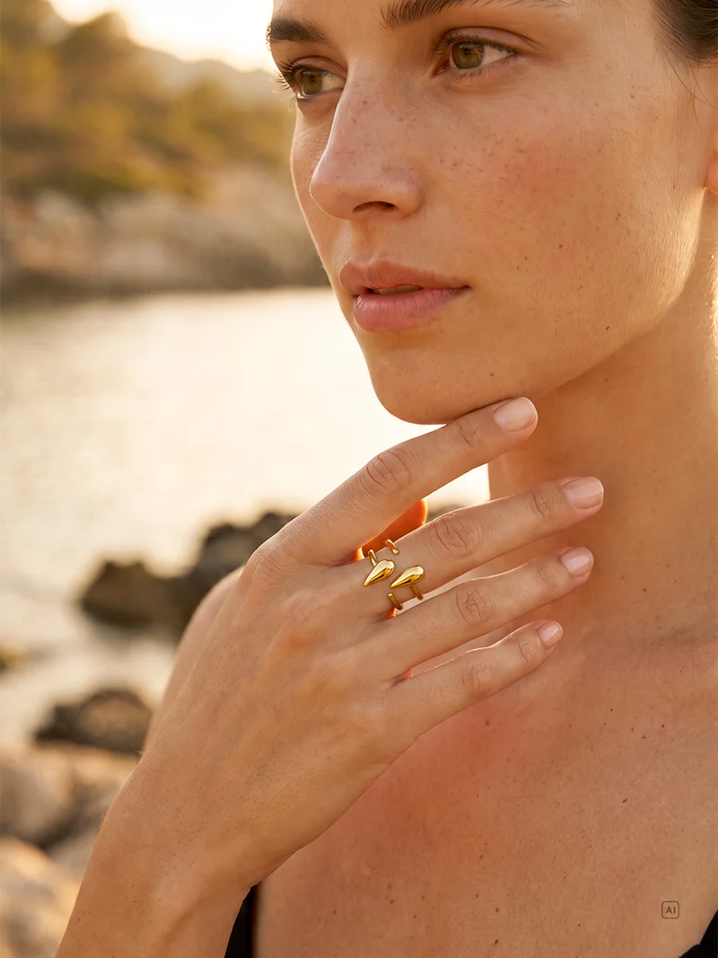 Pure Teardrop Ring