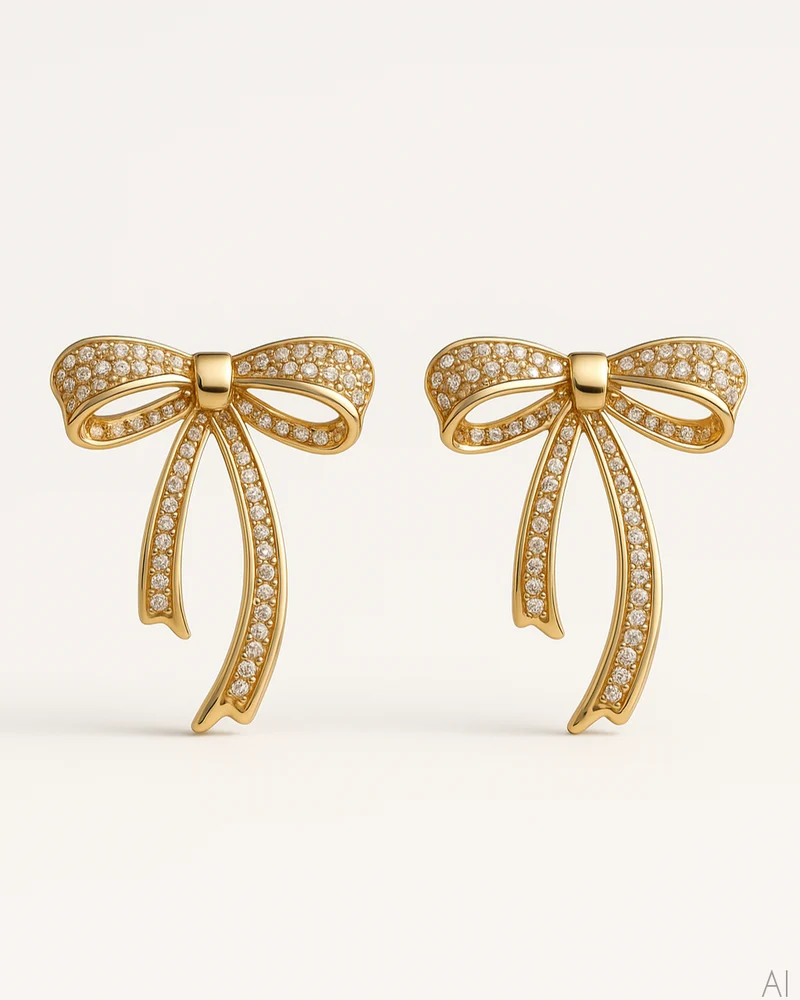 Statement Ohrringe Bow