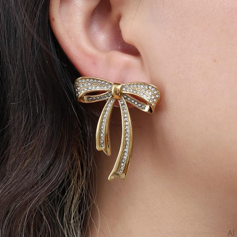 Statement Ohrringe Bow