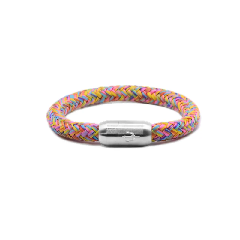 Nautic Force – Candy Breeze | Segeltauarmband Herren Bunt 8mm