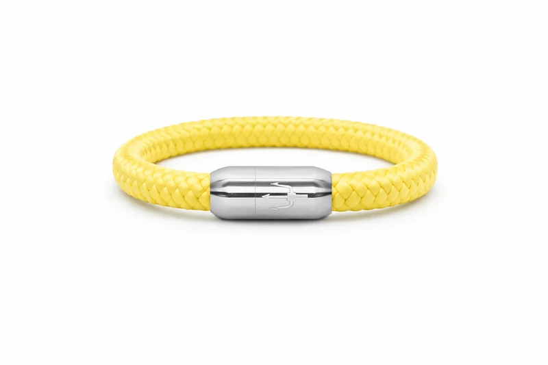 Nautic Force – Sunbeam | Segeltauarmband Herren Gelb 8mm