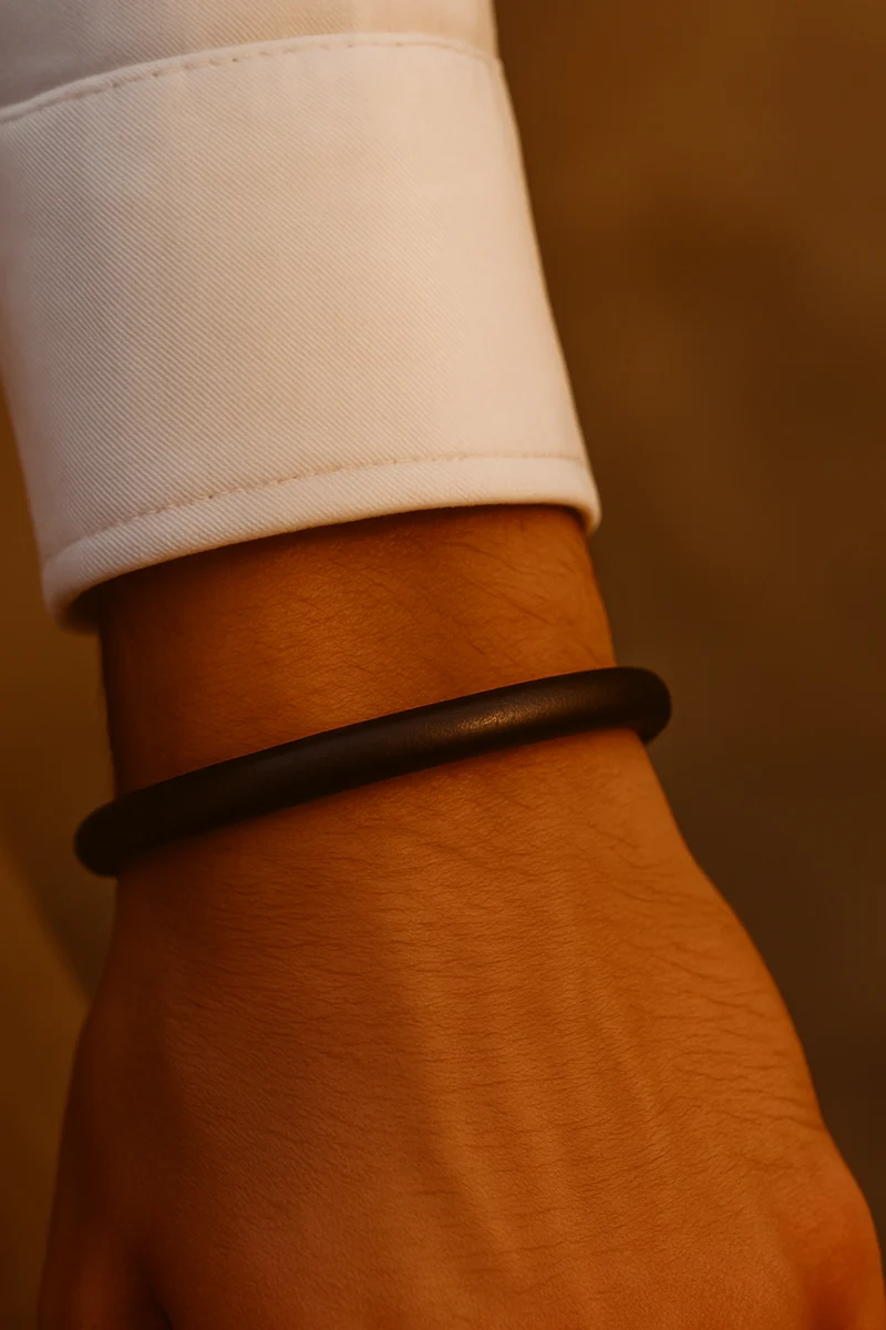 Tridente Classico Marrone – Lederarmband Herren Braun 6mm | Geflochten Handgefertigt