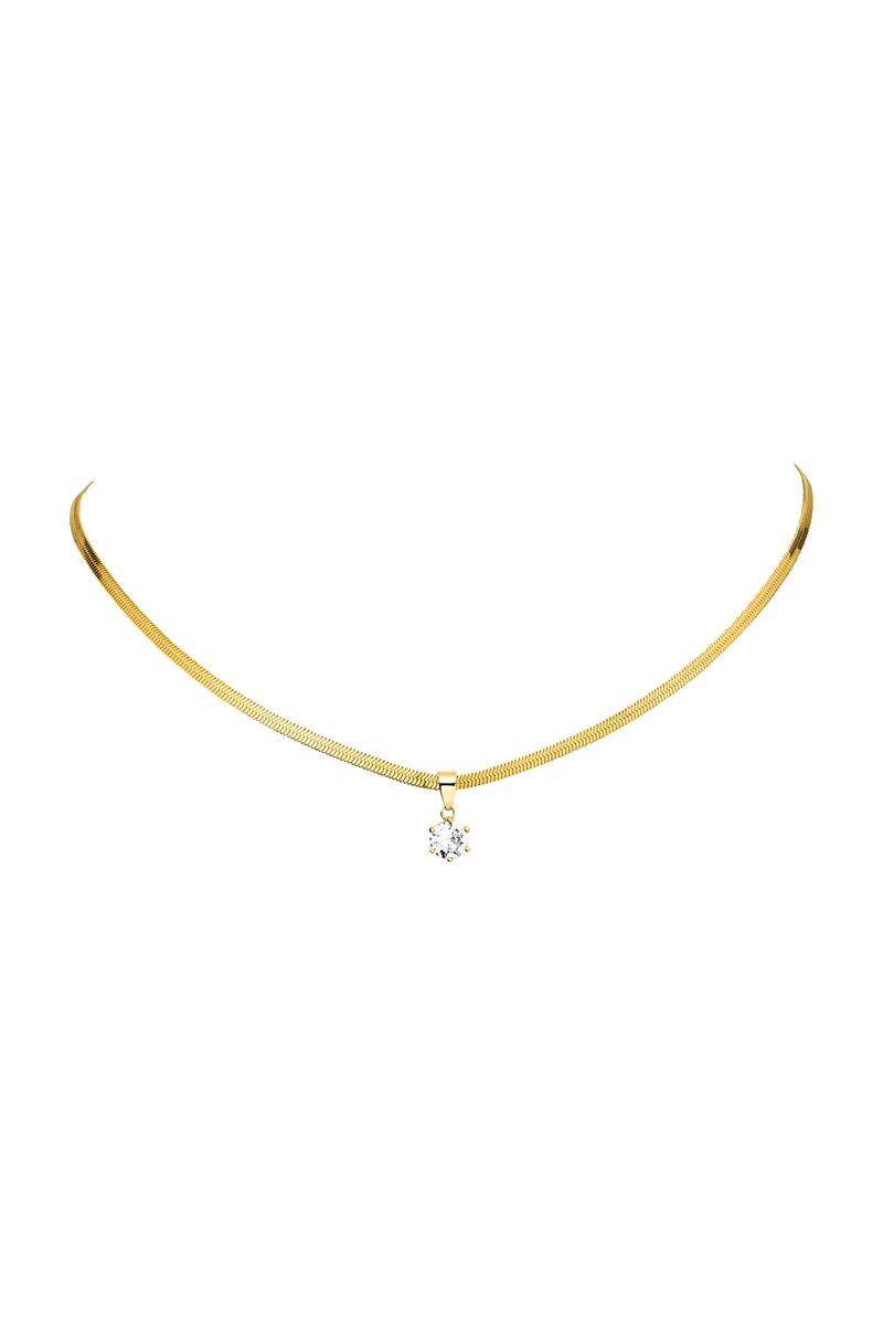 Brilliant Sleek Pendant Necklace