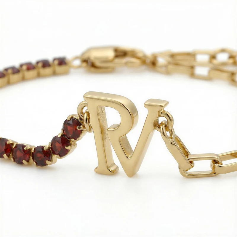 PV Tennis & Chain Bracelet