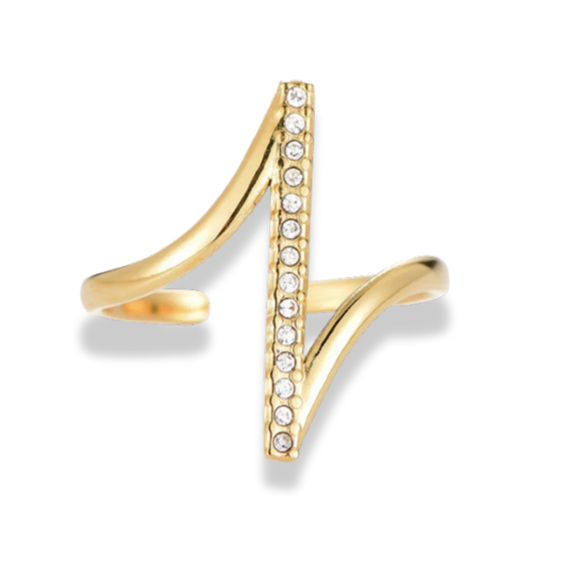 Faith Line Ring 14K Vergoldet