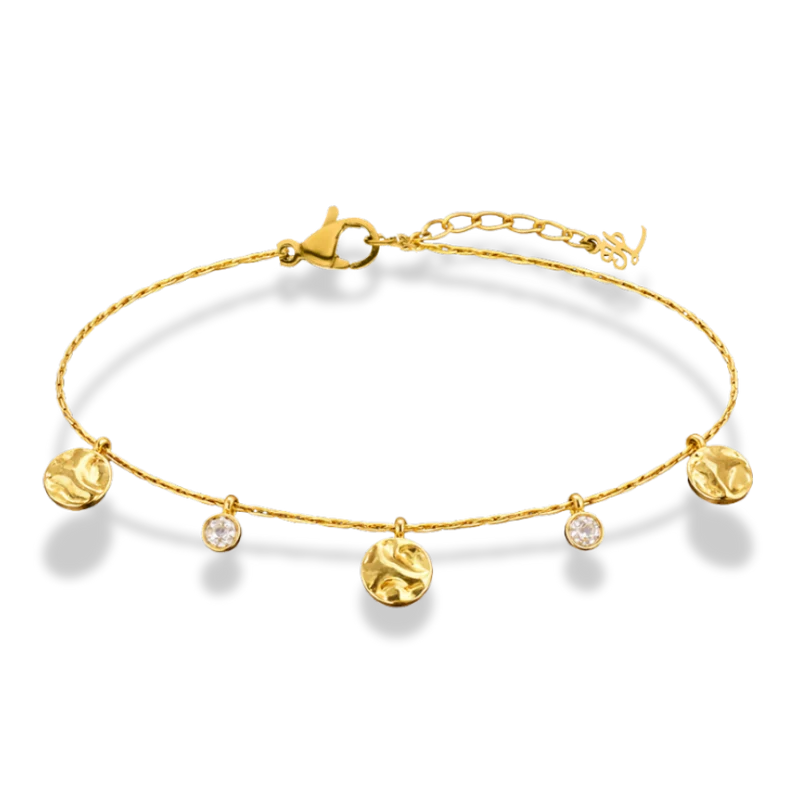 Meltdown Coin Armband 14K Vergoldet