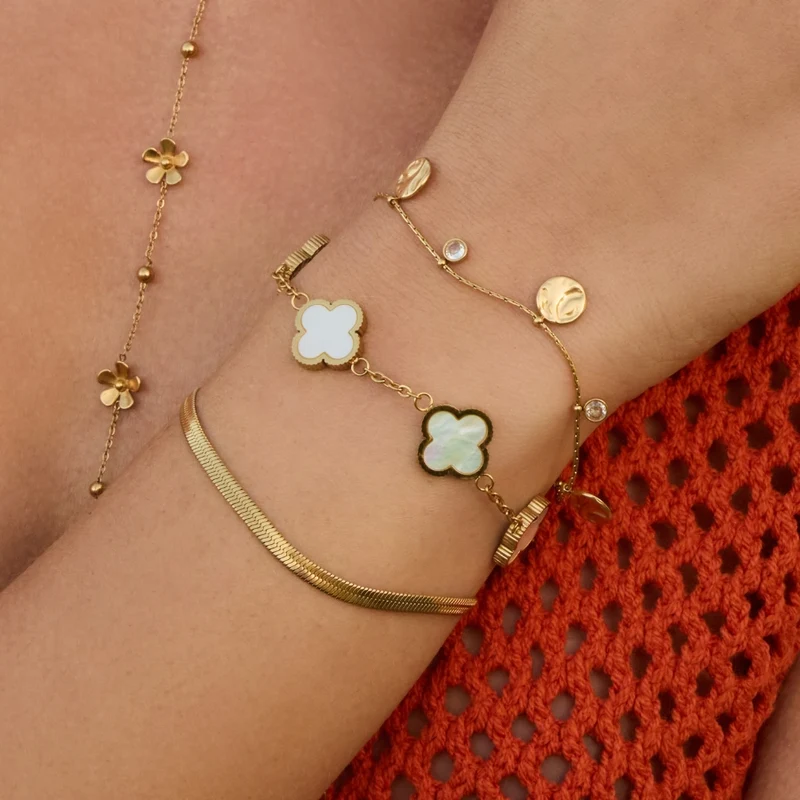 Meltdown Coin Armband 14K Vergoldet
