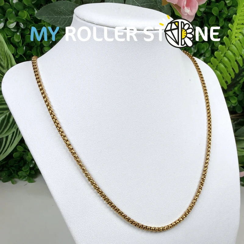 Venezianische Gliederkette in Edelstahl 304, Silber oder Gold