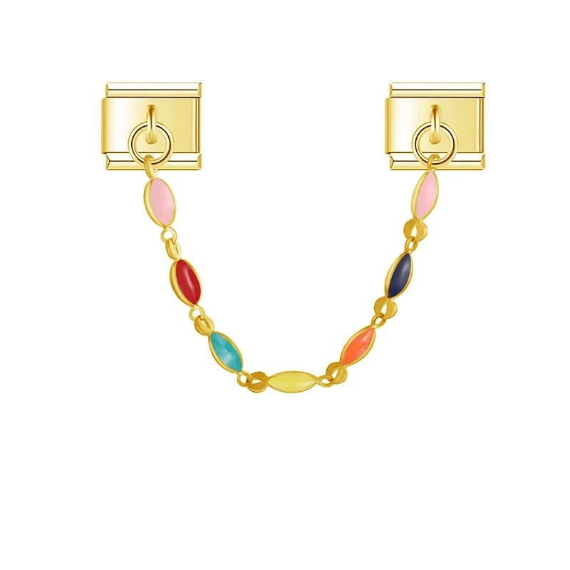 Kette mit bunten Steinen