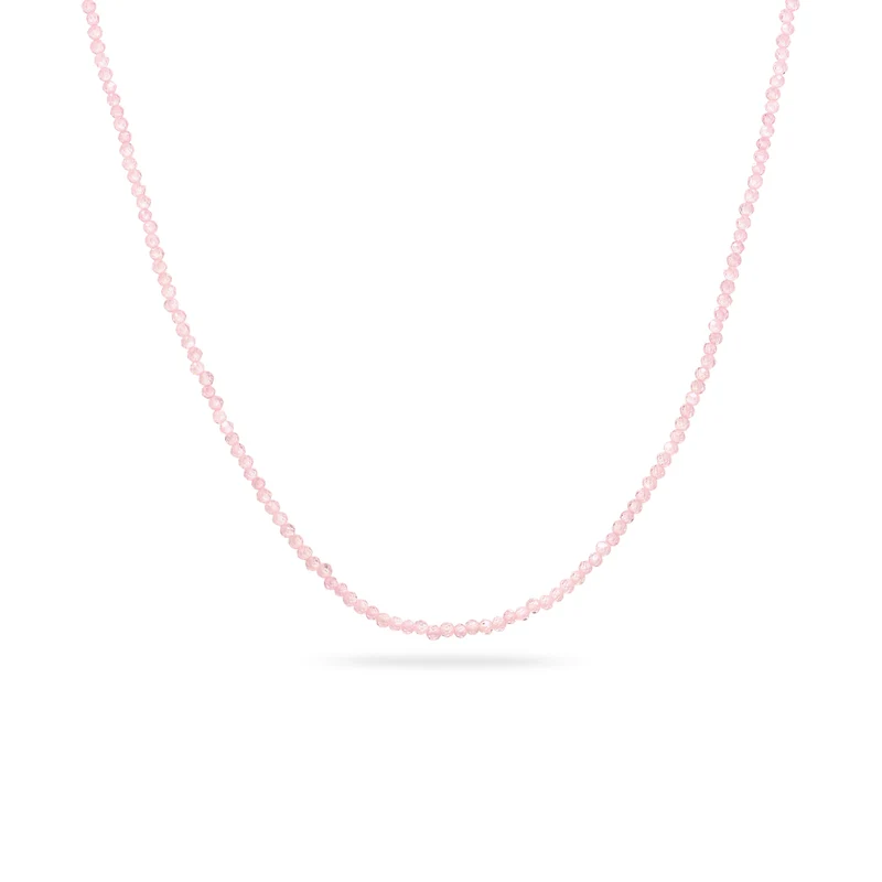 Halskette Perlen | Quarz (Rosa)