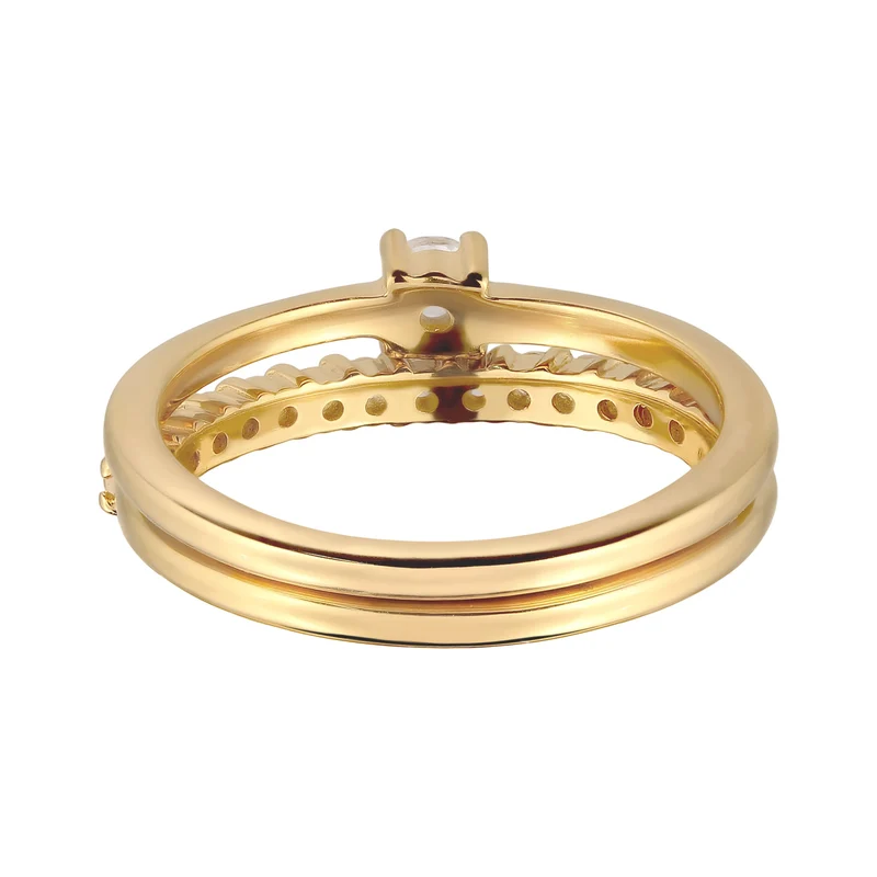 Ringset | Mondstein (Regenbogen)