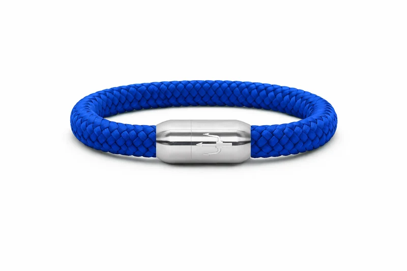 Nautic Force – Deep Blue | Segeltauarmband Herren Königsblau 8mm
