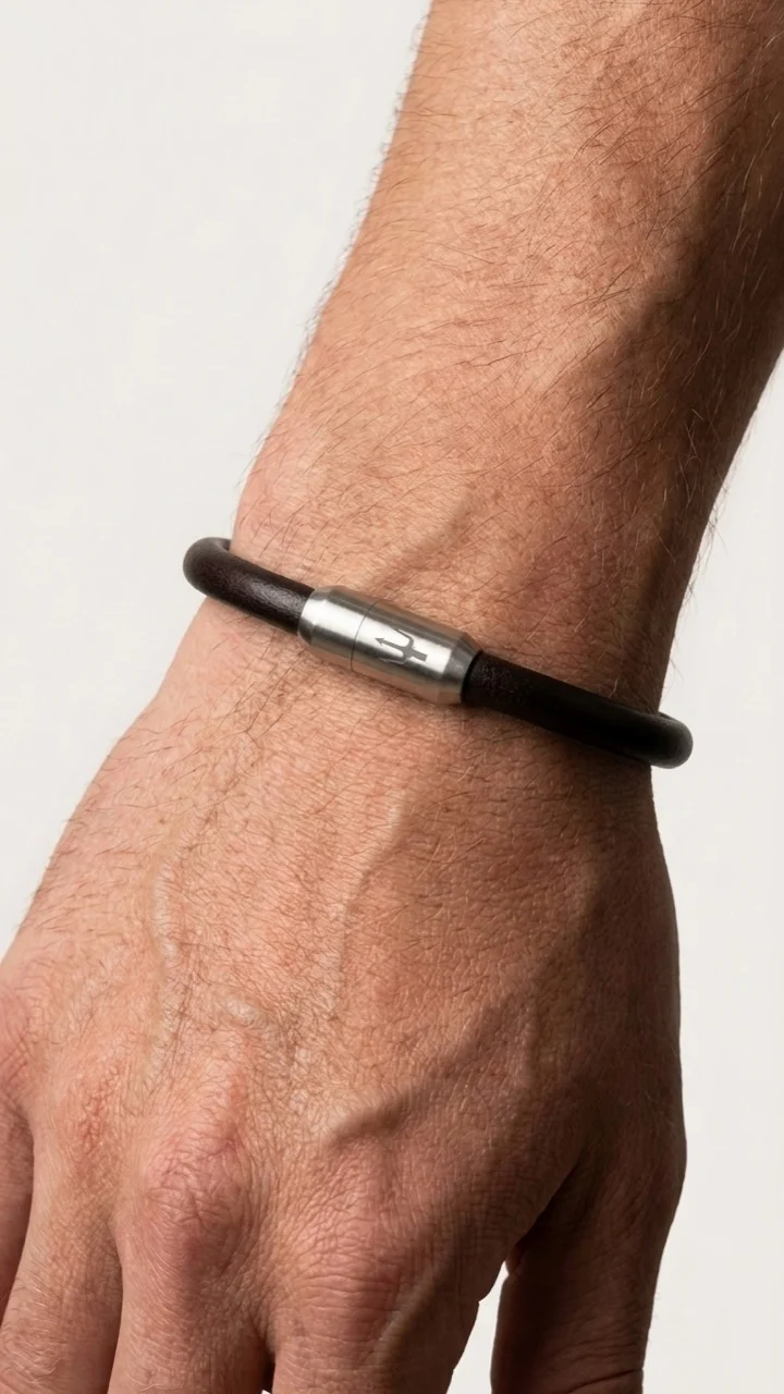 Puro Castagna – Lederarmband Herren Braun 6mm | Handgefertigt