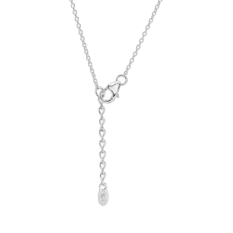 Silver Open Love Knot Necklace