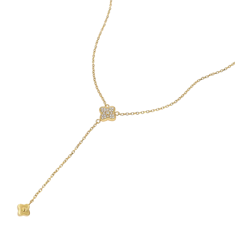 Sparkling Blossom Y-Necklace
