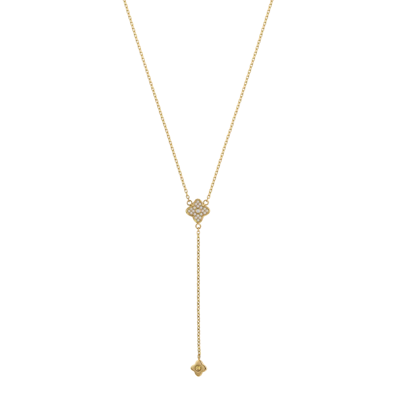 Sparkling Blossom Y-Necklace
