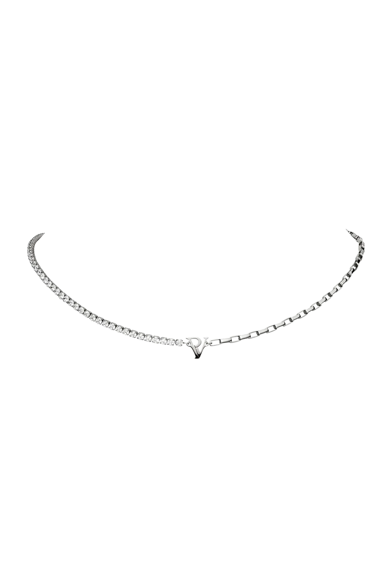 PV Tennis & Chain Necklace