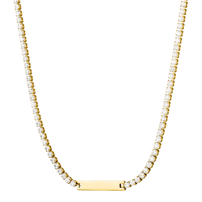 Engravable Tennis Necklace
