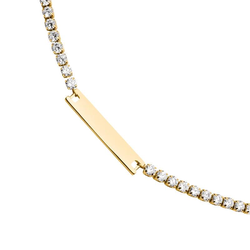 Engravable Tennis Necklace