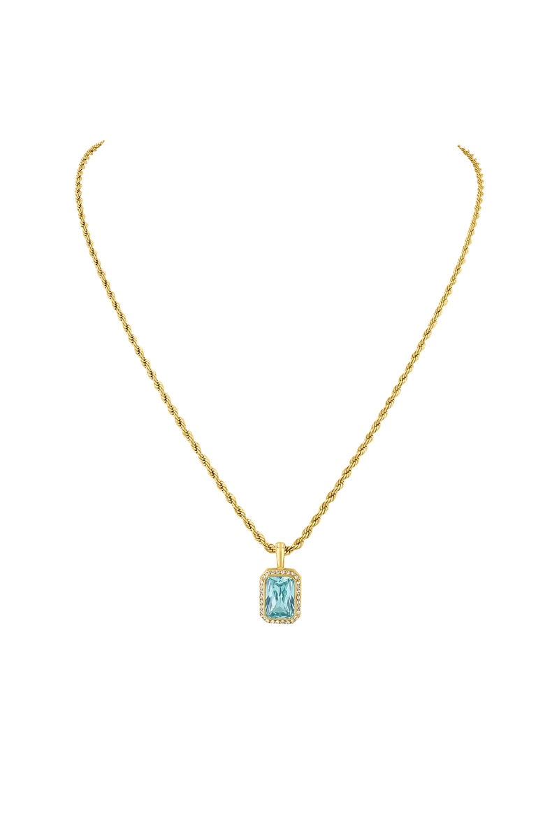 Pavé Emerald Pendant Necklace