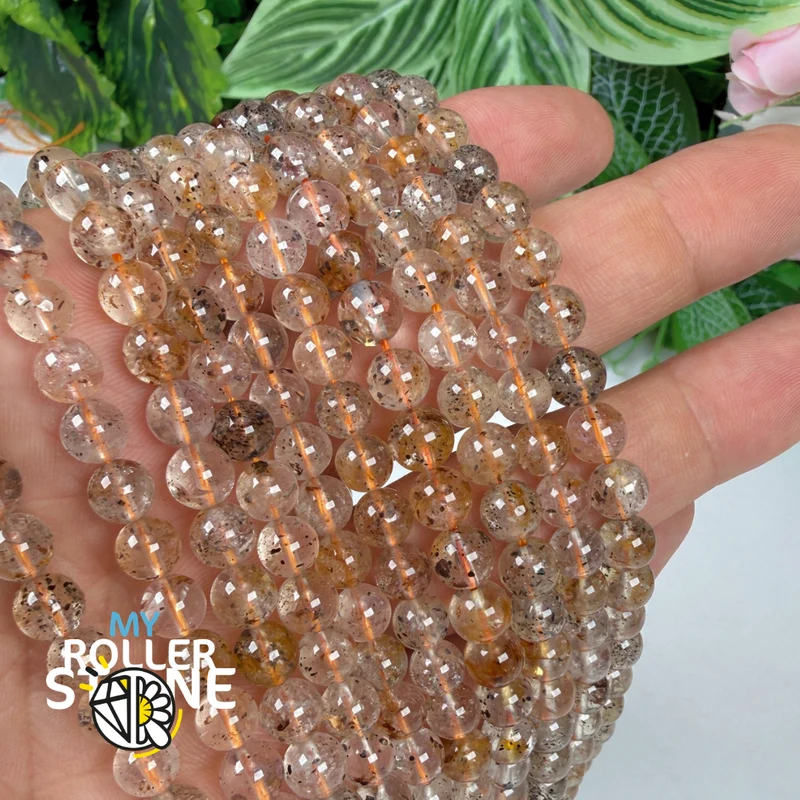 Gelbe Herkimer-Diamantperle