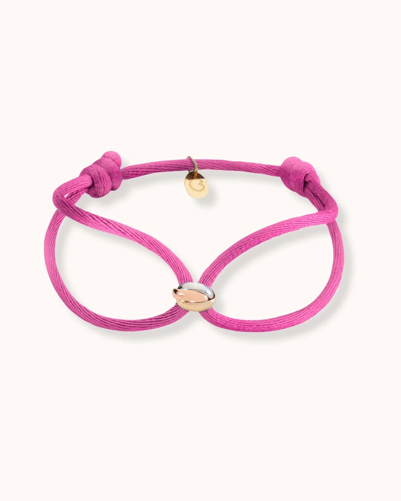 14k Gepersonaliseerde Mini Tricolor Armband - Gepersonaliseerde Armband
