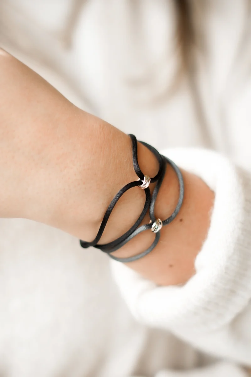 14k Gepersonaliseerde Mini Tricolor Armband - Gepersonaliseerde Armband