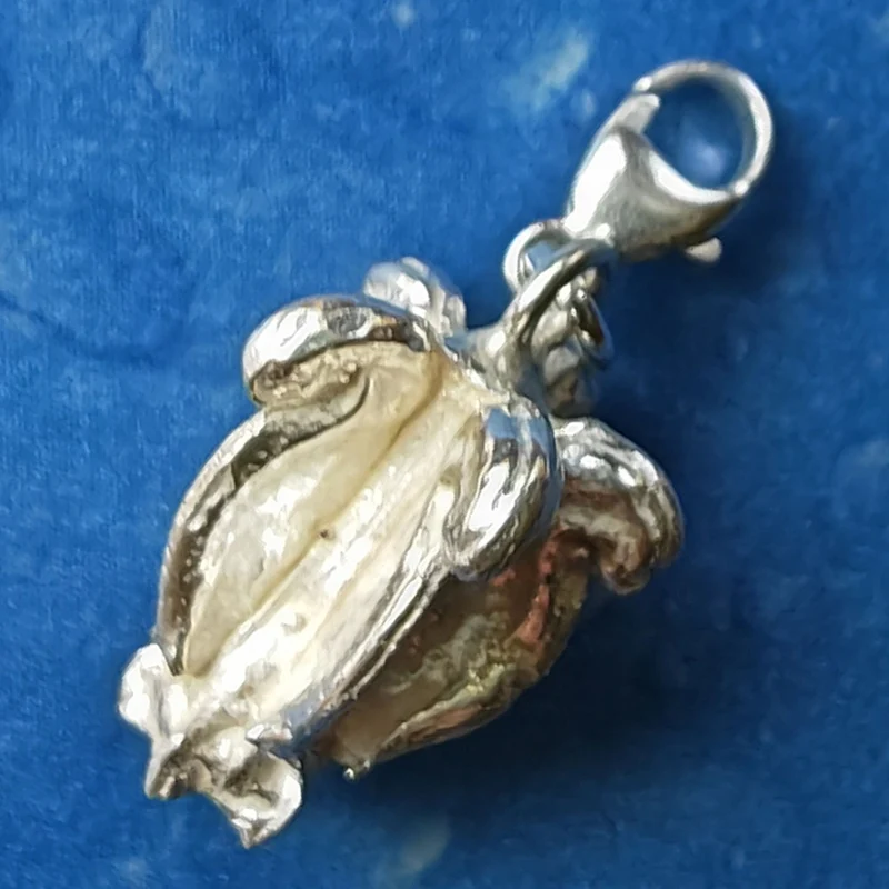 Silber Blume floraler Schmuck Blütenstempel s